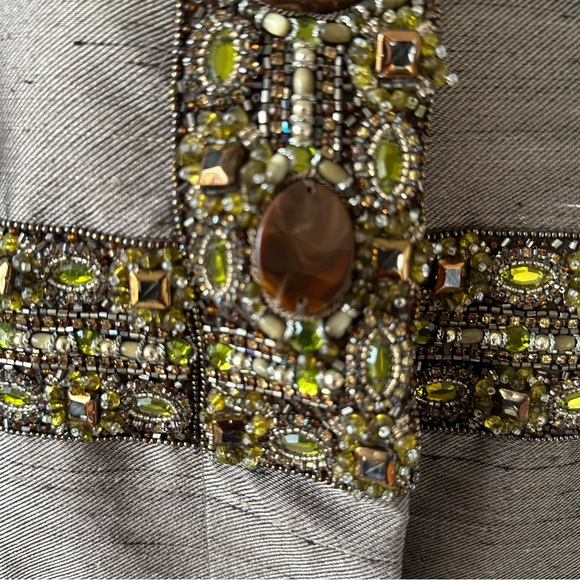 Escada Metallic Embellished Coat size 36 - Picture 5 of 8